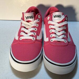 Vans Ward Womens Shoes Pink Honeysuckle Canvas Skateboarding Sneaker Size 6 NEW
